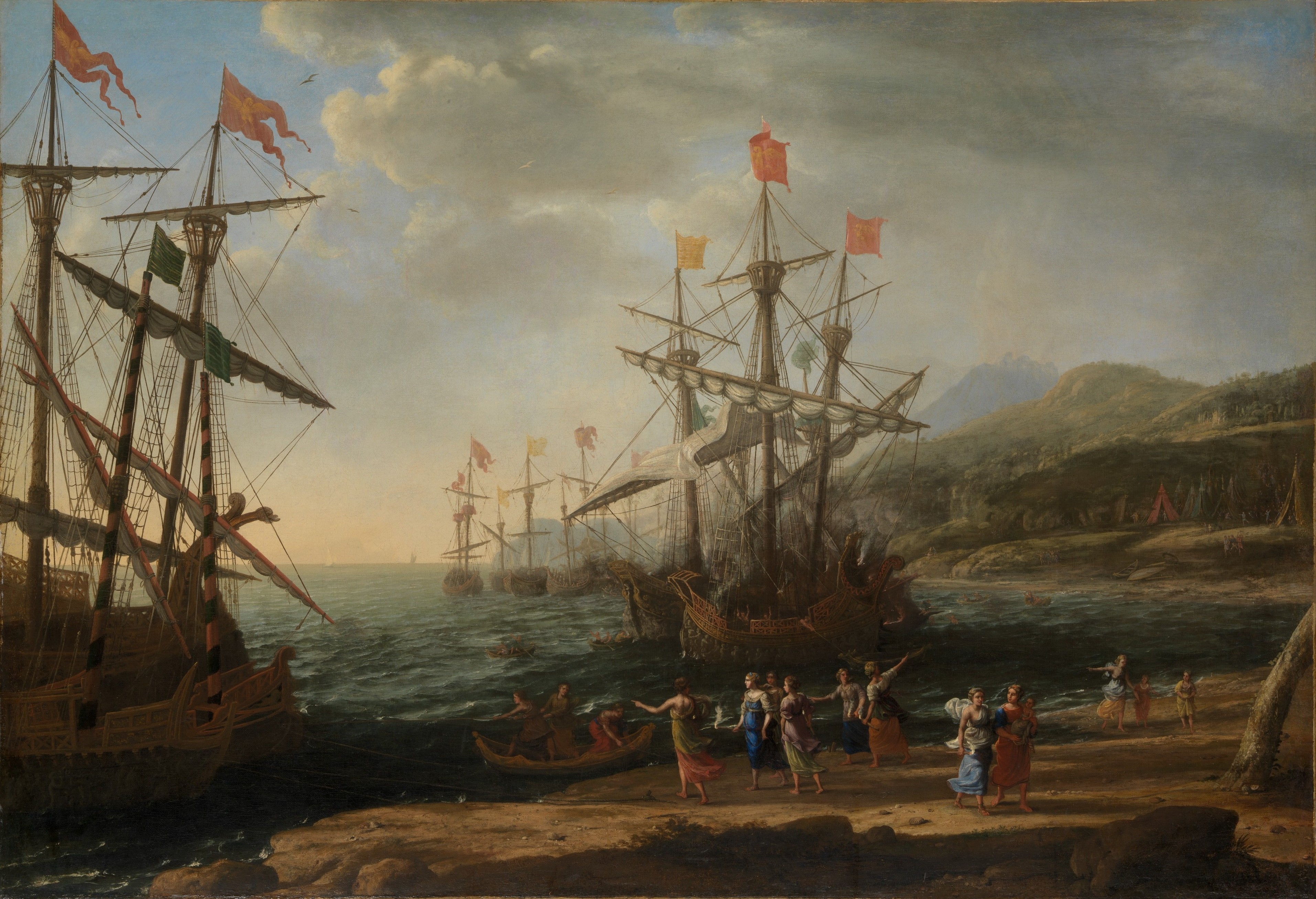 The Trojan Women Setting Fire to Their Fleet