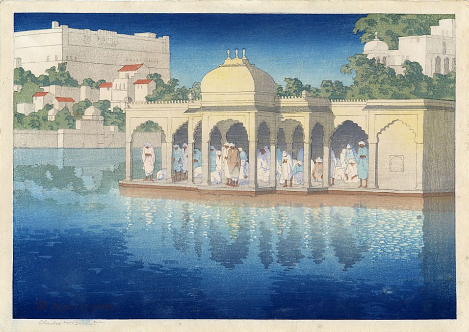 Prayers at Sunset, Udaipur, India