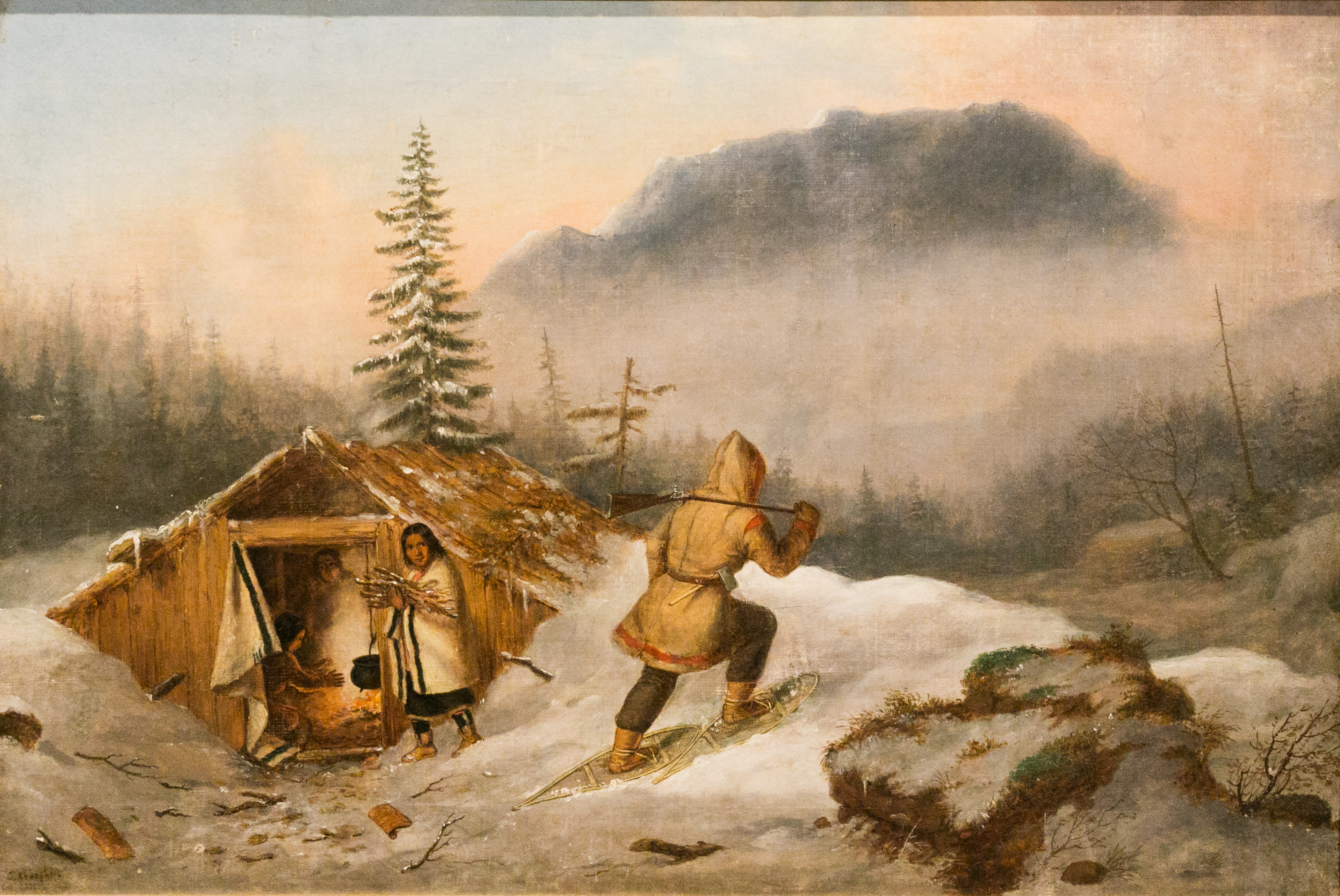 Indian Hunter and His Family