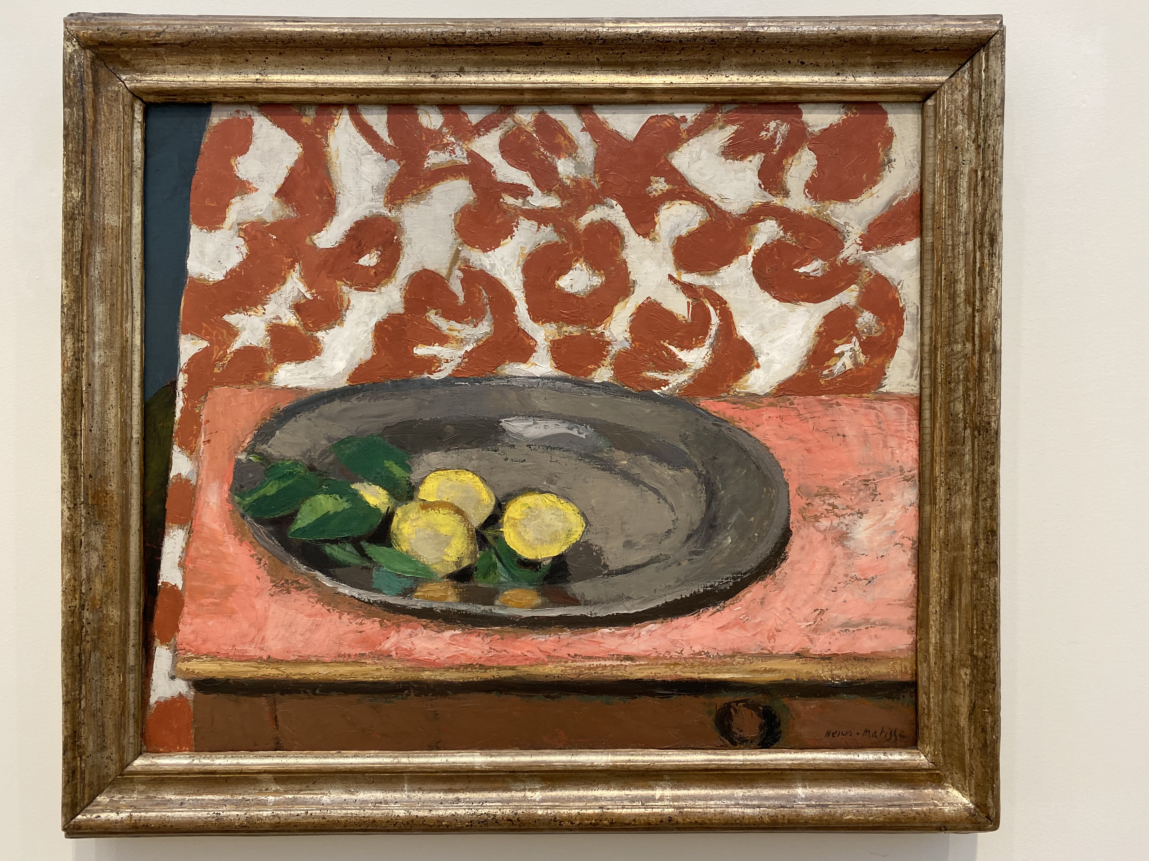 Lemons on a Pewter Plate