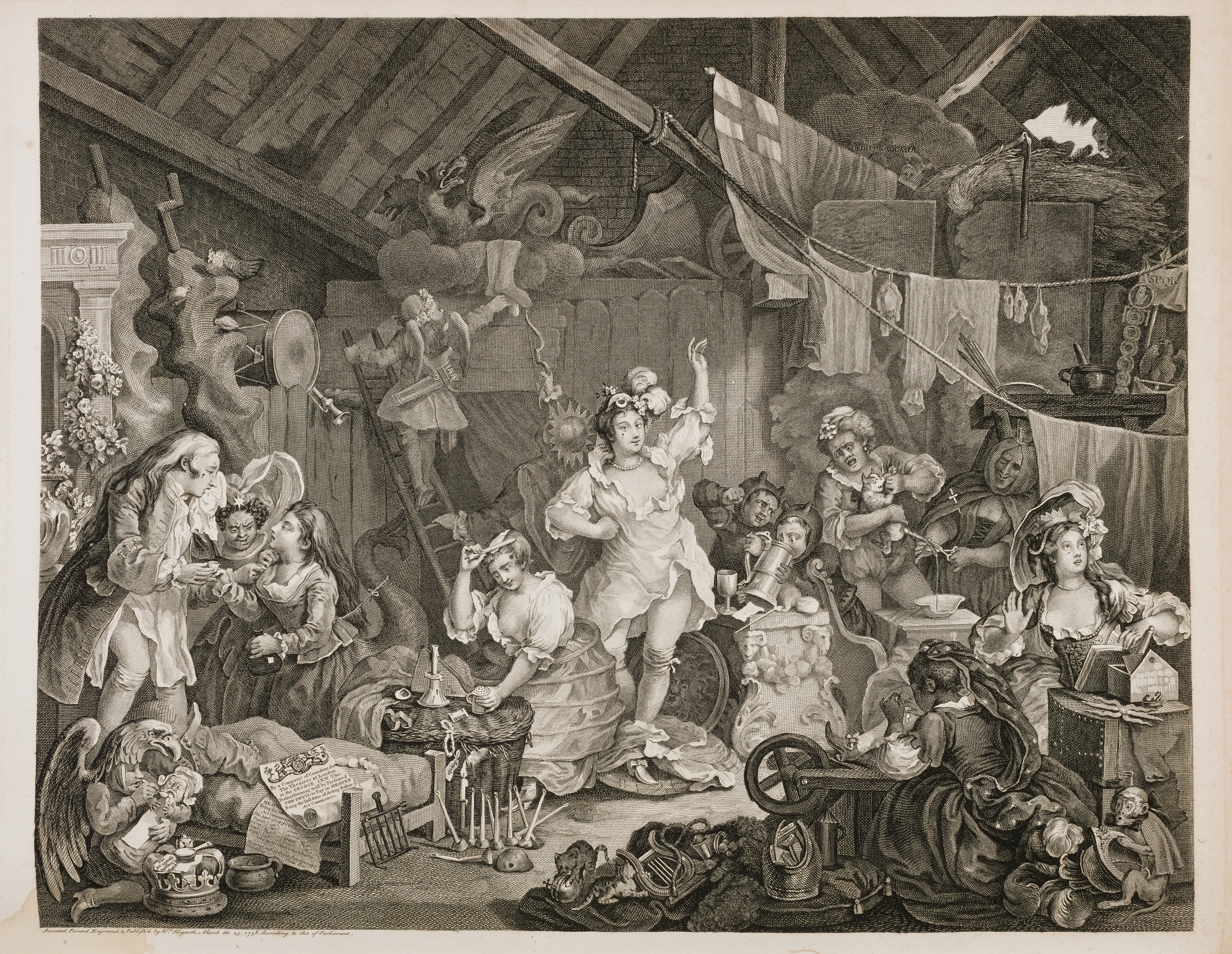 Strolling Actresses Dressing in a Barn