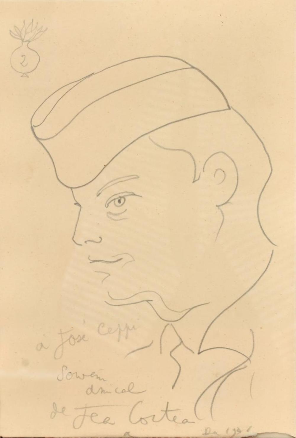 JEAN COCTEAU (1889-1963). 'Man portrati', 1961?