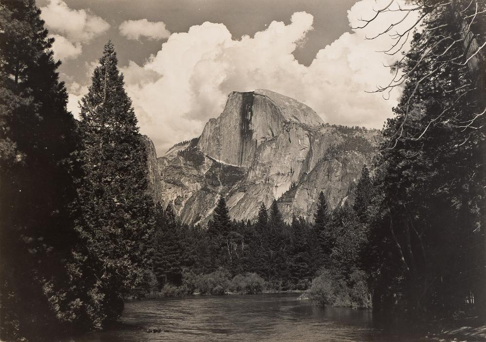Group of 11 iconic photographs of Yosemite in a Best's Studio, Yosemite National Park envelope. Circa 1950.